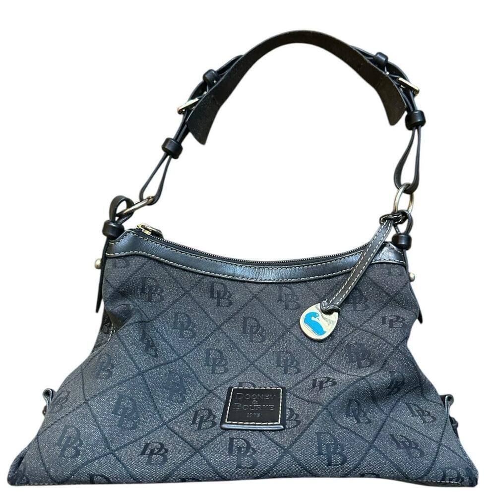 Dooney Bourke Women's Canvas Monogram Shoulder Bag Size